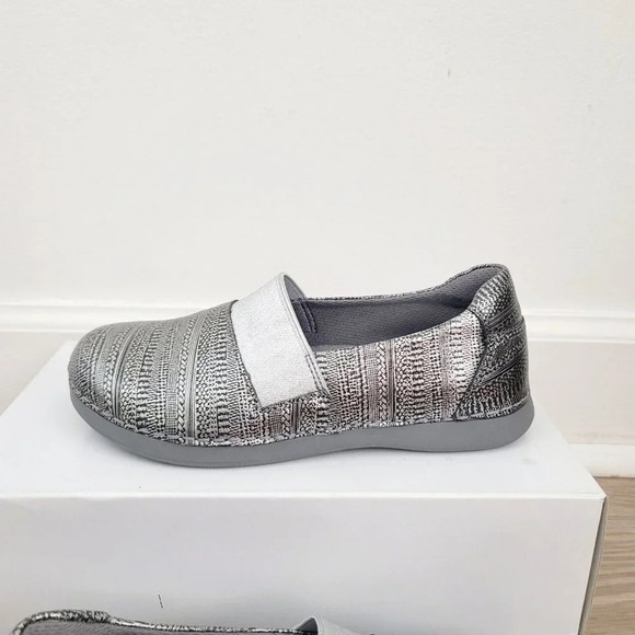 Alegria Glee Chain Mail Grey Gray Black Slip On Athletic Leather Shoes 35 5 5.5 - Picture 3 of 11